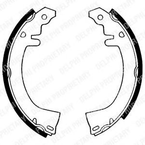 Rear brake shoe - rear, ferodo