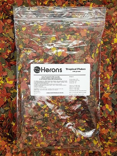 Herons tropical flakes for - tropical,