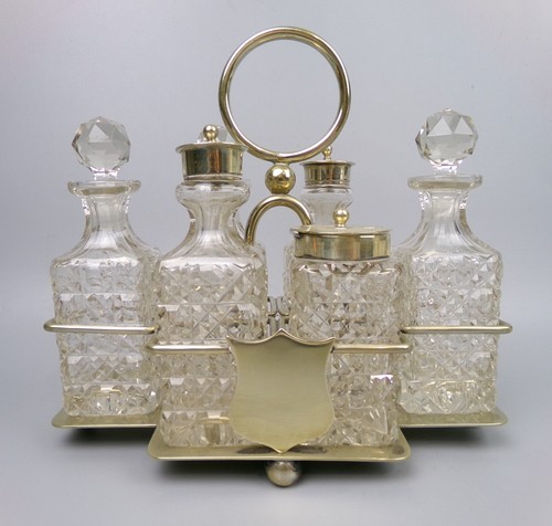 Cut crystal cruet set salt - cut, set: