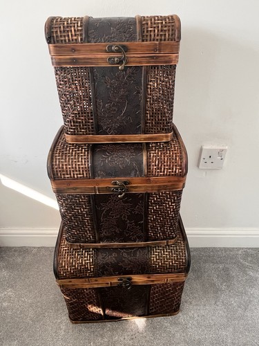 Vintage wicker rattan bamboo - wicker,