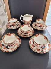 Vintage Crown China Style Imari Tea Set For 5 1920s