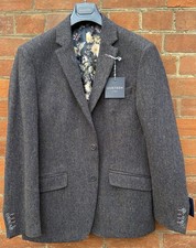 Gurteen Men’s All Wool Indigo Tweed Jacket - Many Sizes Available - BNWT