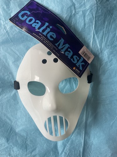 White goalie mask - white, hockey