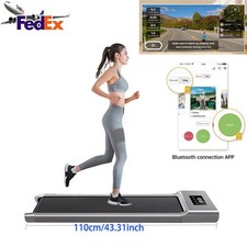 1-12Km/h Grey Treadmill Fitness Running Walking Machine Under Desk Home Office