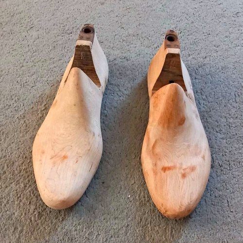 Wooden shoe boot trees pair - trees,