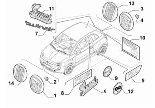 New genuine fiat - new,