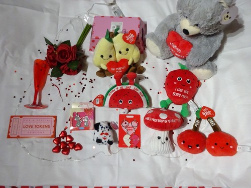 Valentines for her plush - her, teddy