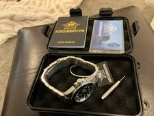 ADDIESDIVE 41mm s/steel quartz mens watch, New still in protective wrapping.