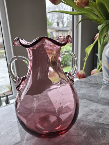 Lovely vintage cranberry glass - vintage,