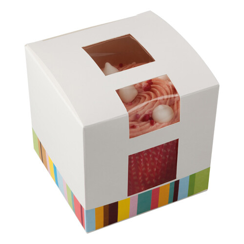 Single cupcake box with window - single,