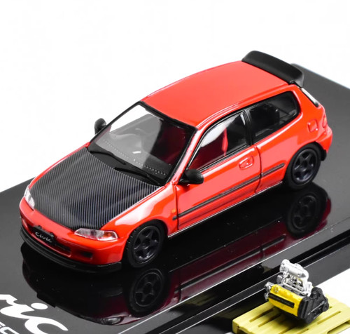 Red carbon civic - red,