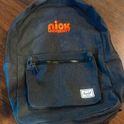 Herschel black canvas backpack - black,