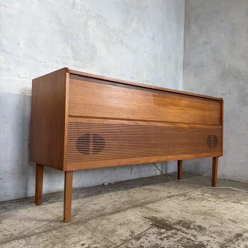Mid century hmv teak radiogram - mid,