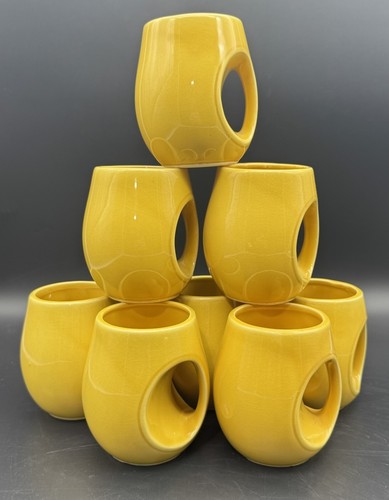Vintage bright yellow ceramic - yellow,