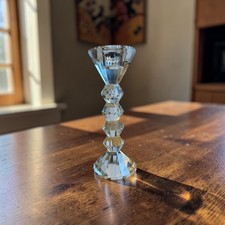 Tall Cut Crystal Candlestick