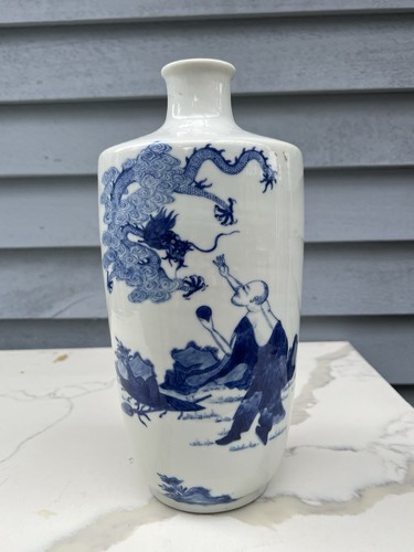 Chinese antique blue - and, white