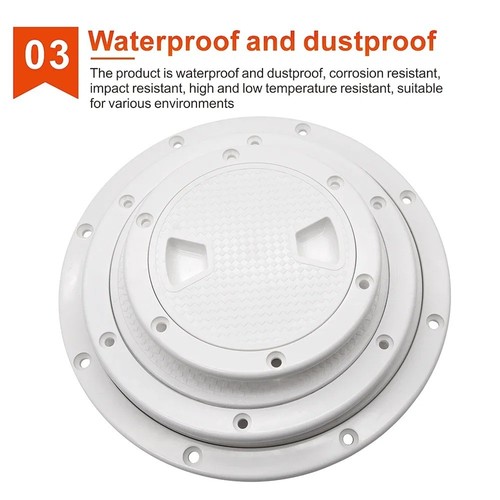 Abs hatch cover 8 deck - hatch, 6"