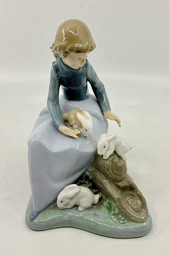 Lladro nao girl - lladro/nao, bunnies