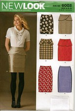 Sewing Pattern, Skirts in 6 Styles, Size 8-18 US #6003 - From UK Sewing Patterns