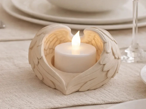 Angel wings tealight candle - wings,
