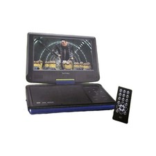 Technika 9” Portable DVD Player, Model TK9PDVDSS11  Swivel Screen/Remote (Black)