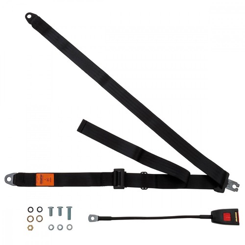 Front static seat belt - front,