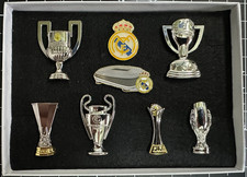 Real Madrid Champions 3D Trophy 8 Pin Badge Set