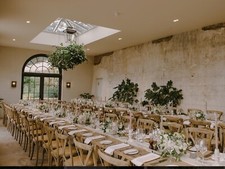 8ft X 31.5” 3.5 Plank 38mm Glamping Event Wedding Garden Trestle Tables Fold Leg