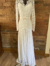 NWT Temperley London Amoret Wedding Dress Lace Long Sleeve UK 10 US 4