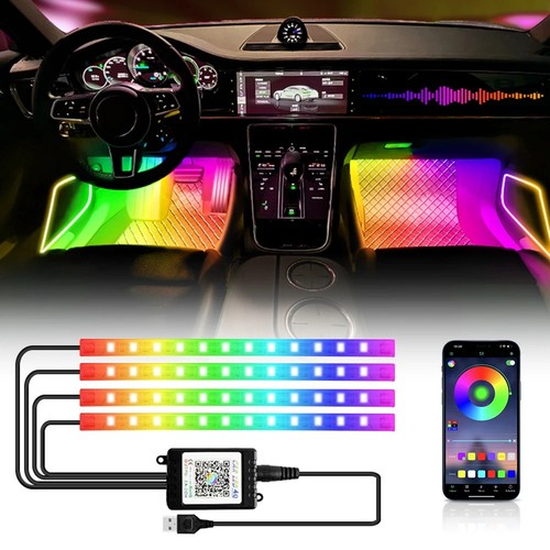 Rgb led under car tube - 4x,