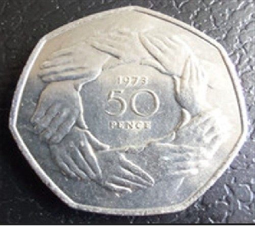 1973 50p fifty pence old - fifty,