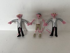 3 x Pink Panther 4.5" Bendy