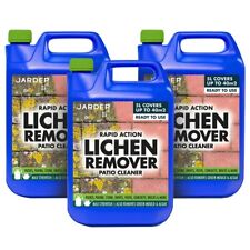 Jarder Lichen Black Spot Remover Patio Cleaner Green Mould Algae Cleaner 3 x 5L