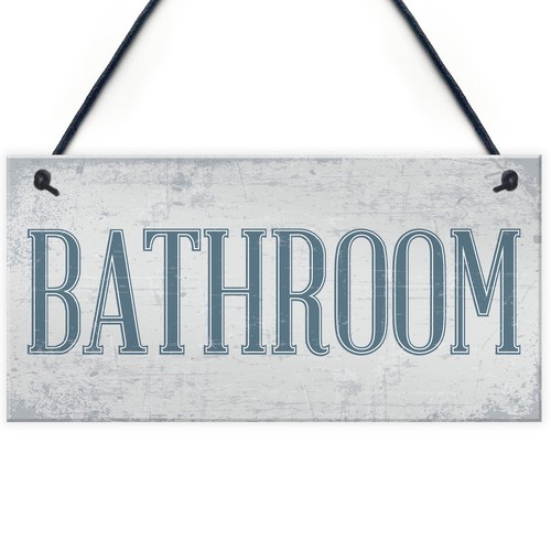 Shabby chic bathroom sign - shabby,