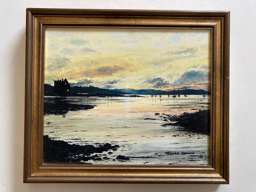 Vintage oil painting canvas - oil,
