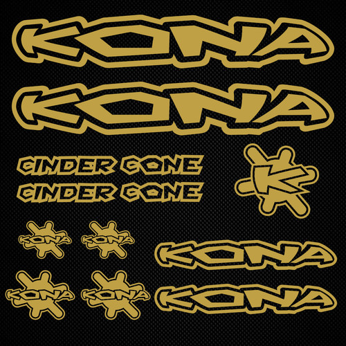 Kona cinder cone decals - kona,