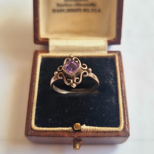 Vintage sterling 925 amethyst - vintage,