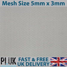 DIFFERENT SIZE Sheets of Expanded Aluminium Silver Metal Mesh Size 5mm x 3mm