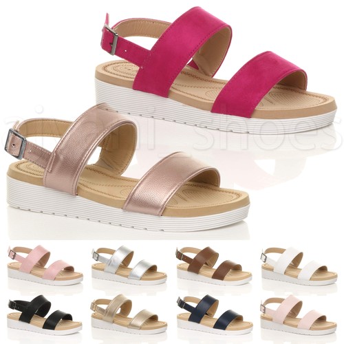 Womens ladies low wedge heel - ladies,