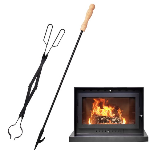 2pcs fireplace fire tongs - 2pcs,
