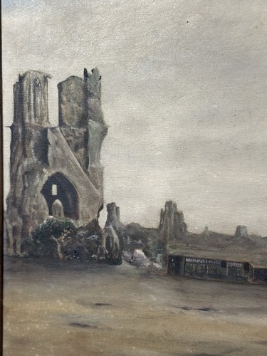 Antique oil painting cloth - oil,
