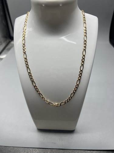 9ct gold figaro chain - 9ct,