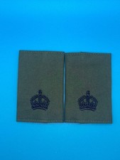 CIIIR Olive Green Rank Slides - Major Maj - Black Embroidery