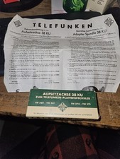 VINTAGE NOS TELEFUNKEN 38 KU