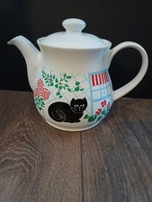 Sadler Teapot Black Cat