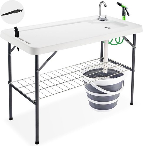 Folding fish cleaning - fish, table