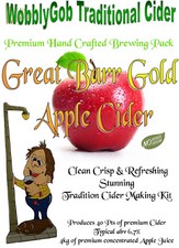 WobblyGob Traditional Cider making kit,4kg, 40 Pint, home brew pack