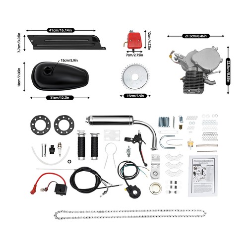 100cc stroke bicycle engine - 100cc,