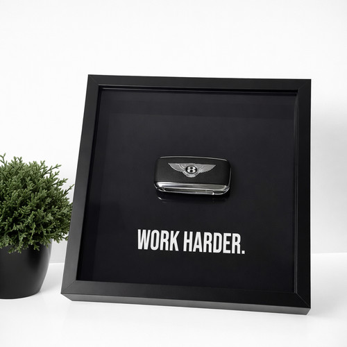 Bentley key framed - bentley,
