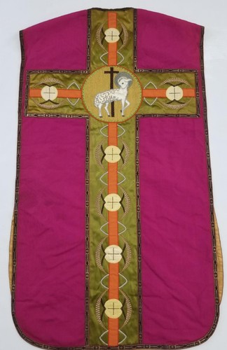 Antique french silk catholic - french,